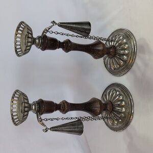  MCM Dilly Candle Holder With Chained Snuffer